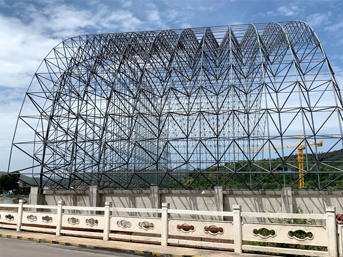 湖北山寨矿储煤棚网架